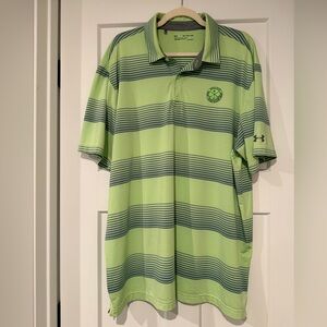 Under Armour Pete Dye Golf Club Green Men's Polo Golf Shirt